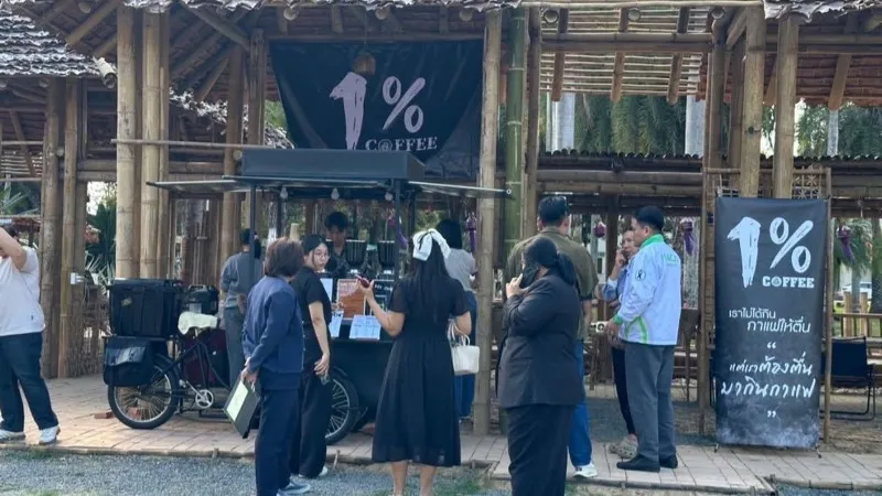 หน้าร้าน 1% แม่โจ้